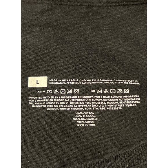 150th Kentucky Derby 2024 Black Graphic T Shirt Gildan Run For Roses Tee Sz L - Picture 4 of 4